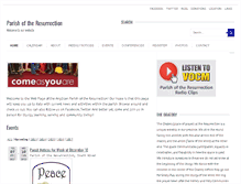Tablet Screenshot of anglicanresurrection.com